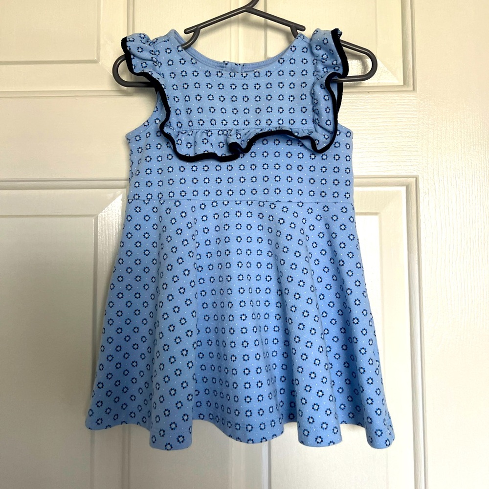 Janie and Jack baby girls 12-18 months blue dress
